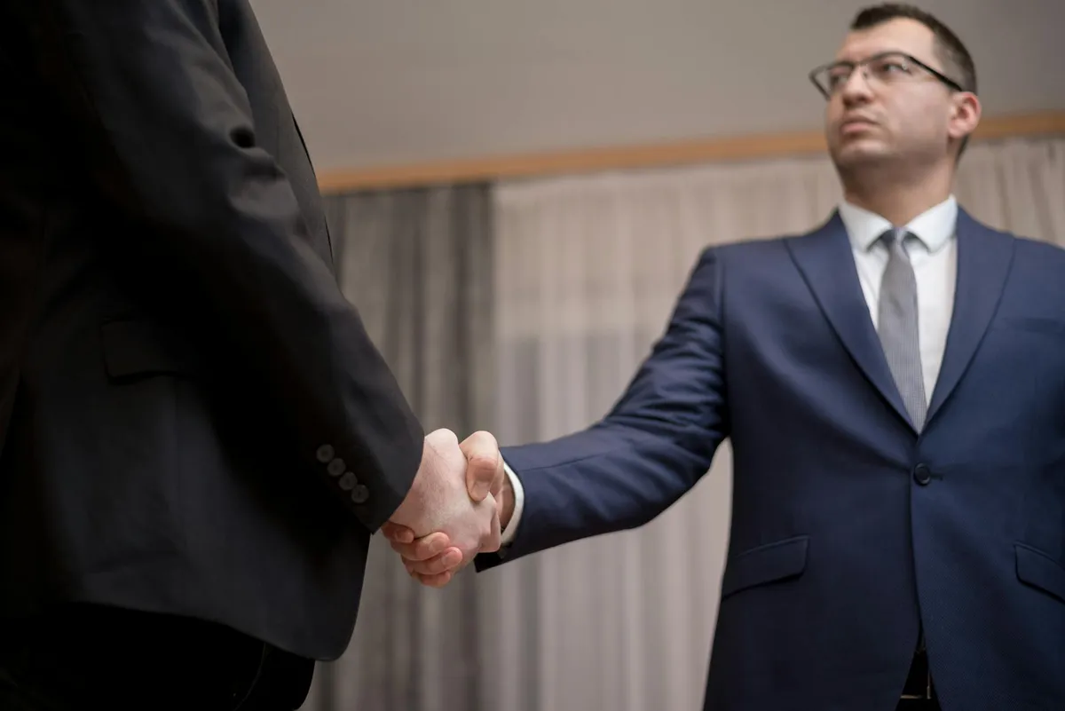 A vendor qualification meeting in a professional office